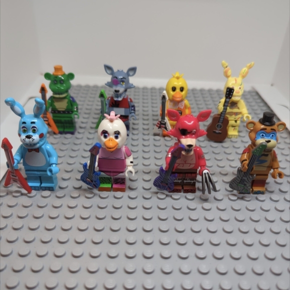 8 Minifigures - Custom FNAF Five Nights At Freddy's Minifigures Figure Toy - Picture 8 of 8